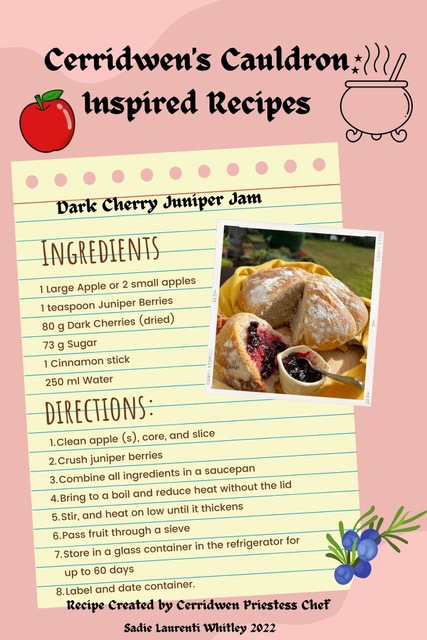 Dark Cherry Juniper Jam Recipe by Sadie